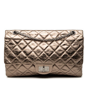 Pre-Loved Chanel Metallic Aged Calfskin Reissue 2.55 Double Flap 227